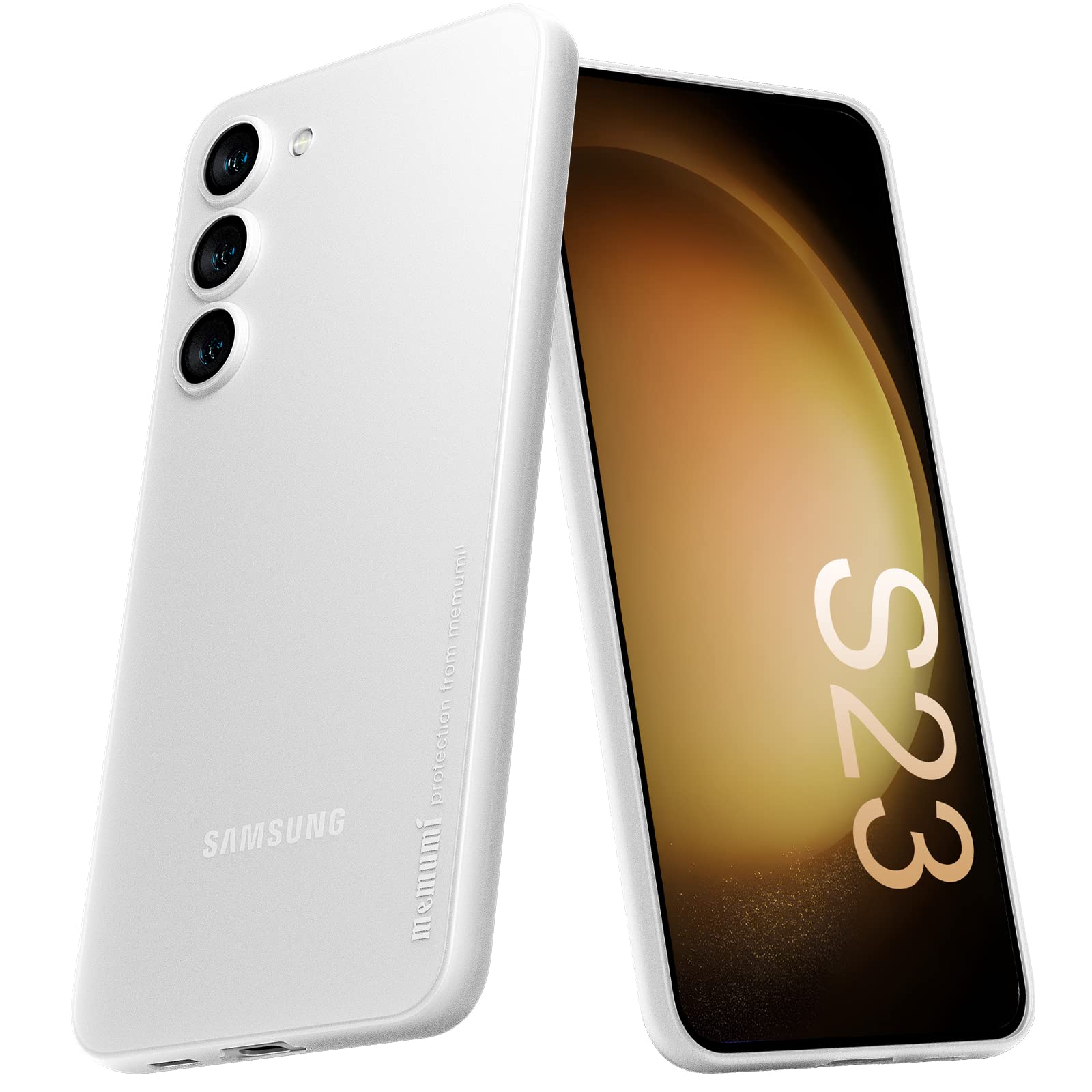 Amazon.co.jp: 「0.3㎜極薄」Galaxy S23ケース memumiマット質感